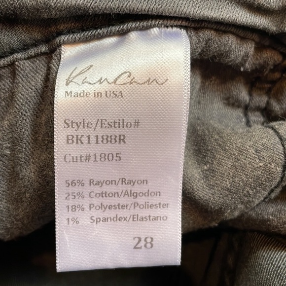 KanCan gray distressed button fly skinny Jean, women’s size 28 - Picture 2 of 15